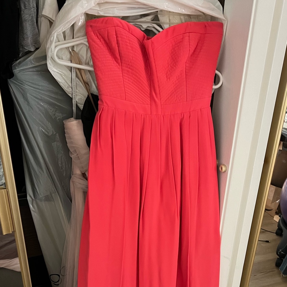 Parker Small strapless super long dress.
